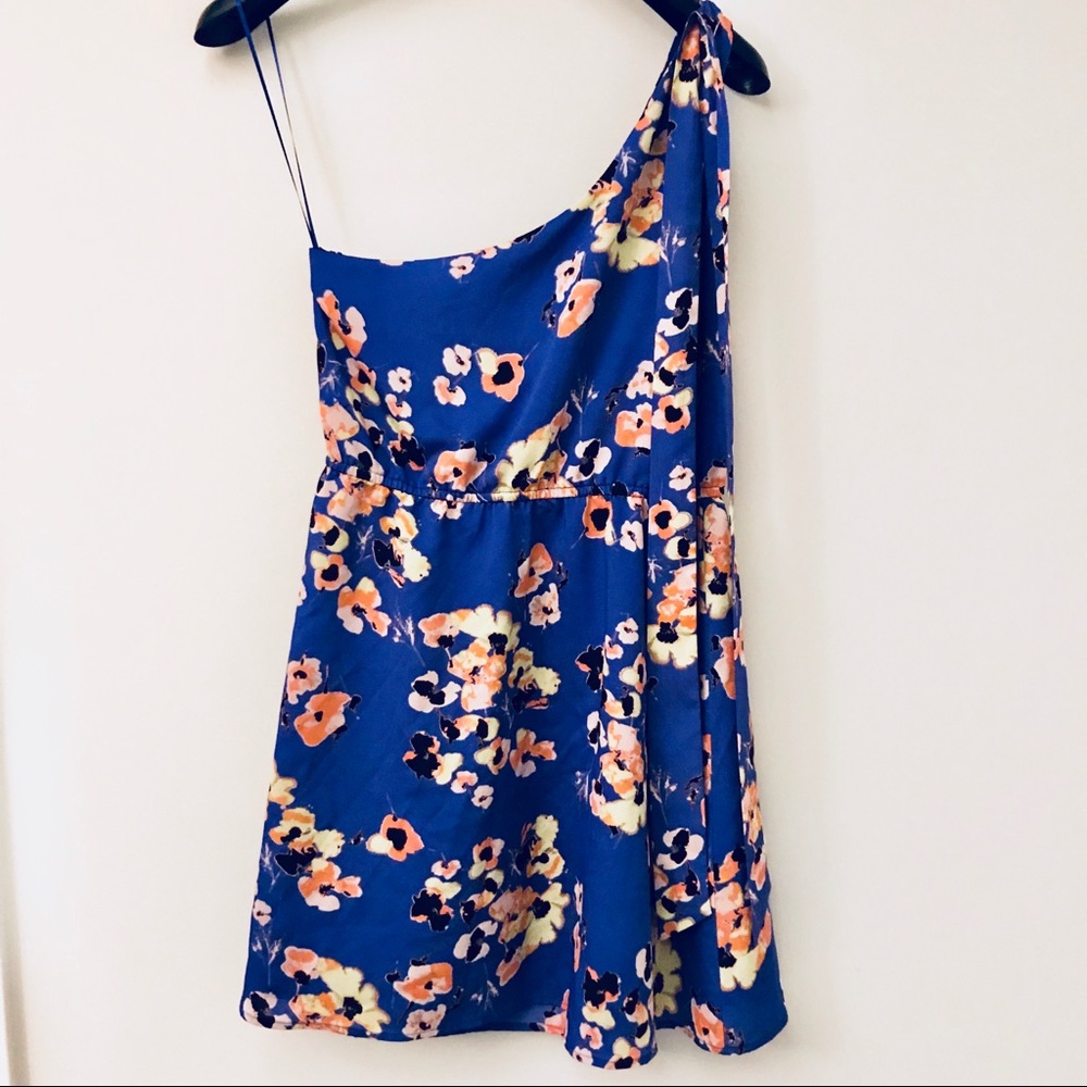 Mac + Jac breezy one-shoulder floral dress sz L - Picture 3 of 5